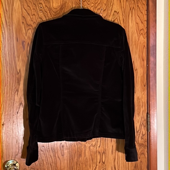Eddie Bauer Jackets & Coats Black Velvet Jean Jacket Poshmark